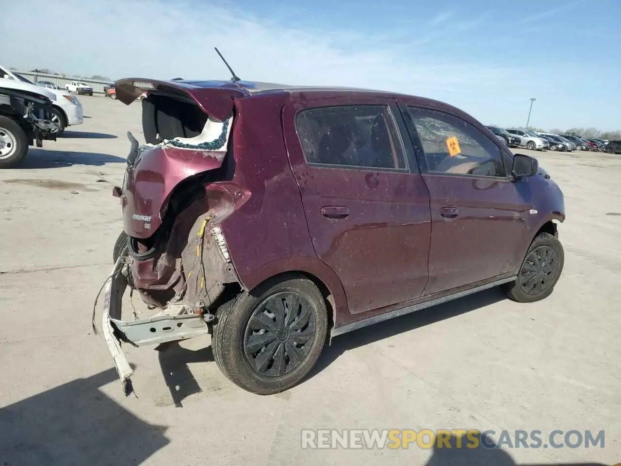 3 Photograph of a damaged car ML32A3HJ5LH000931 MITSUBISHI MIRAGE 2020