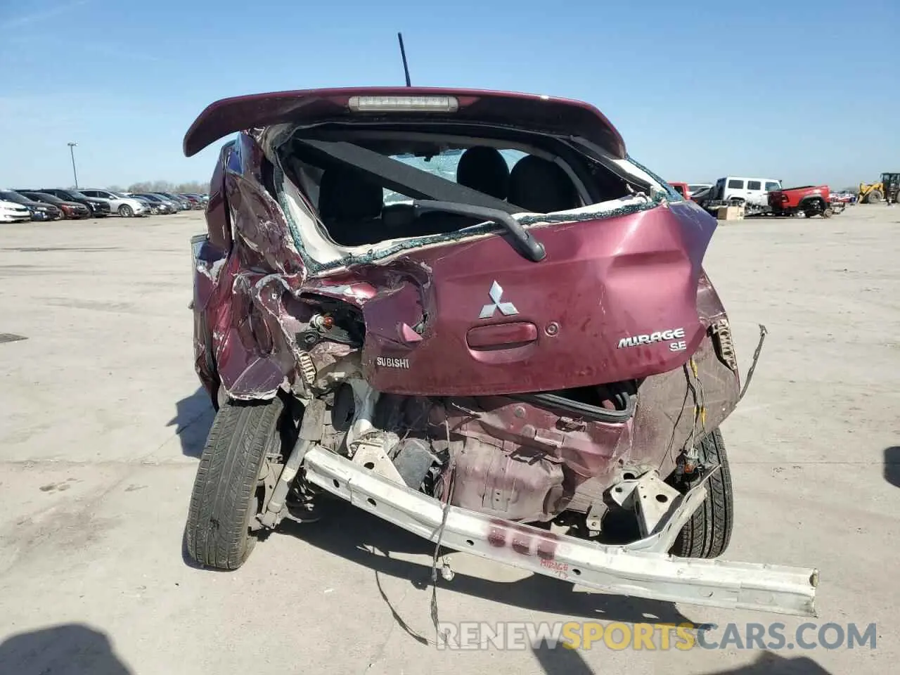 6 Photograph of a damaged car ML32A3HJ5LH000931 MITSUBISHI MIRAGE 2020