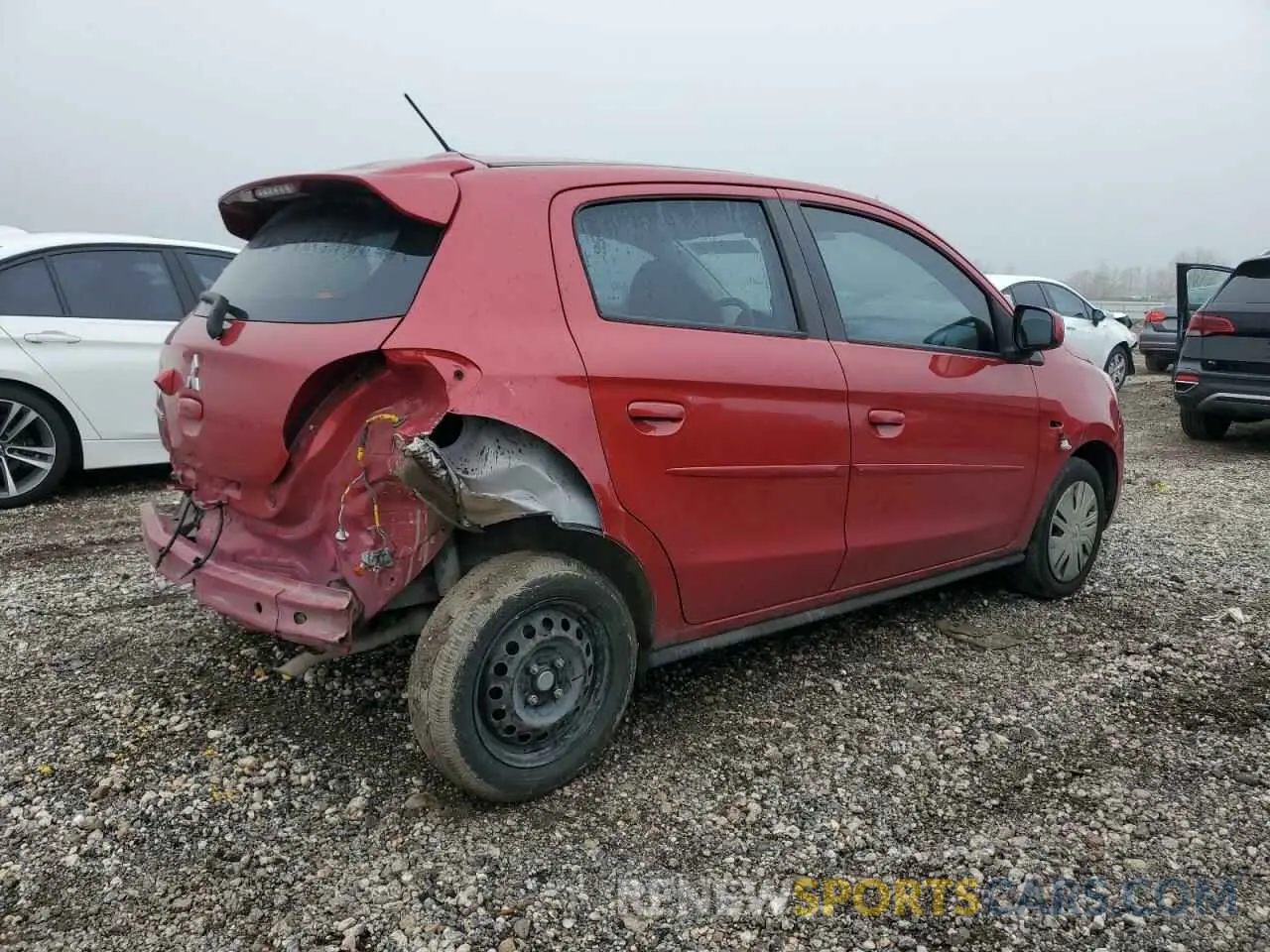 3 Photograph of a damaged car ML32A3HJ8LH000812 MITSUBISHI MIRAGE 2020