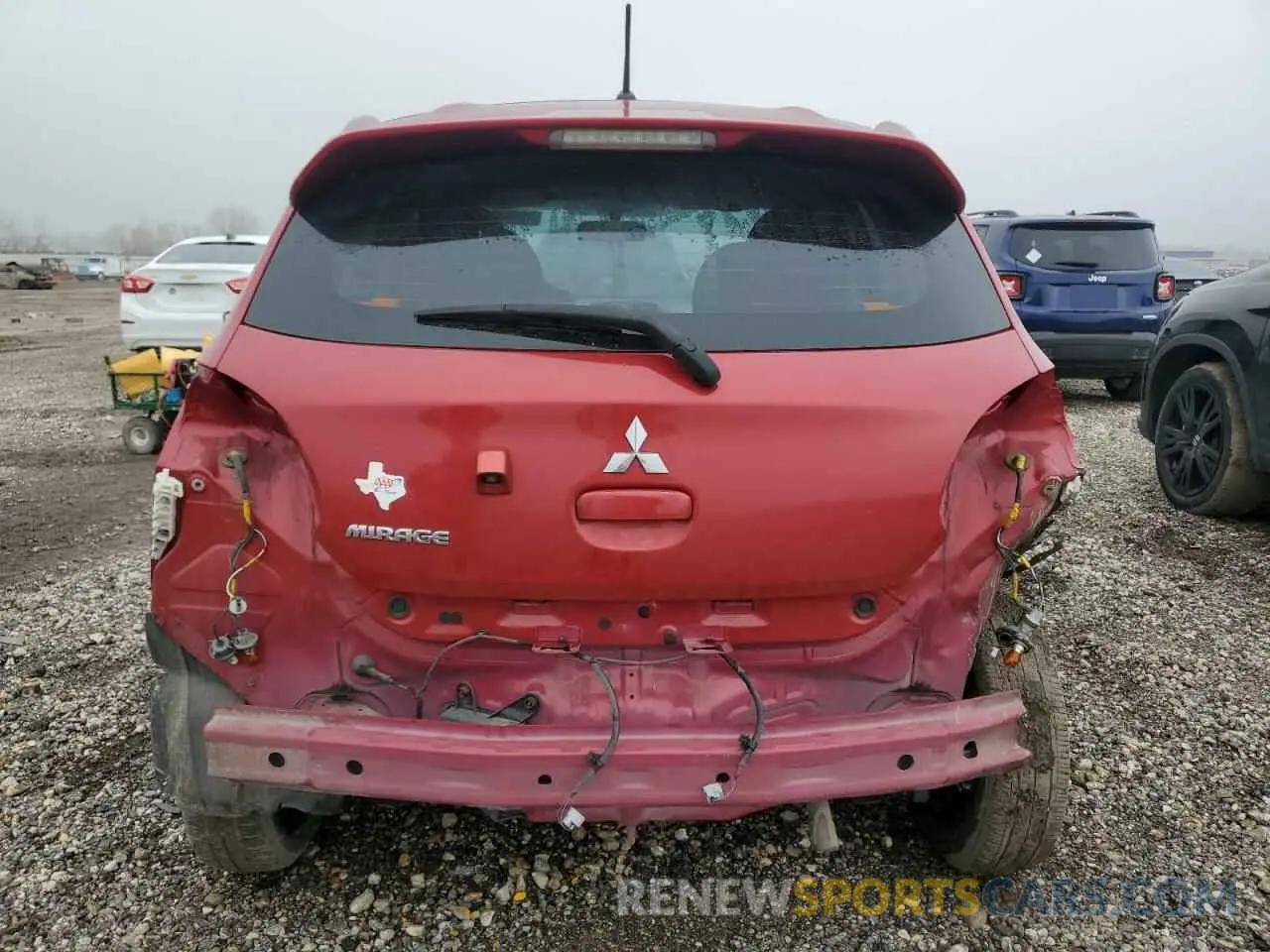 6 Photograph of a damaged car ML32A3HJ8LH000812 MITSUBISHI MIRAGE 2020
