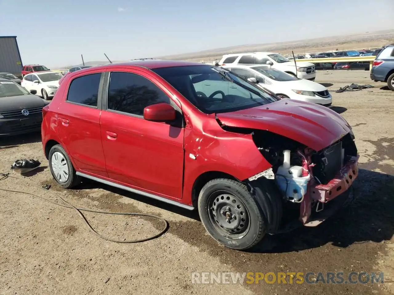 4 Photograph of a damaged car ML32A3HJ9LH007364 MITSUBISHI MIRAGE 2020