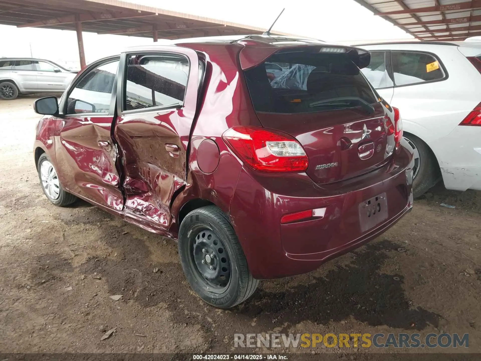 3 Photograph of a damaged car ML32A3HJXLH001752 MITSUBISHI MIRAGE 2020