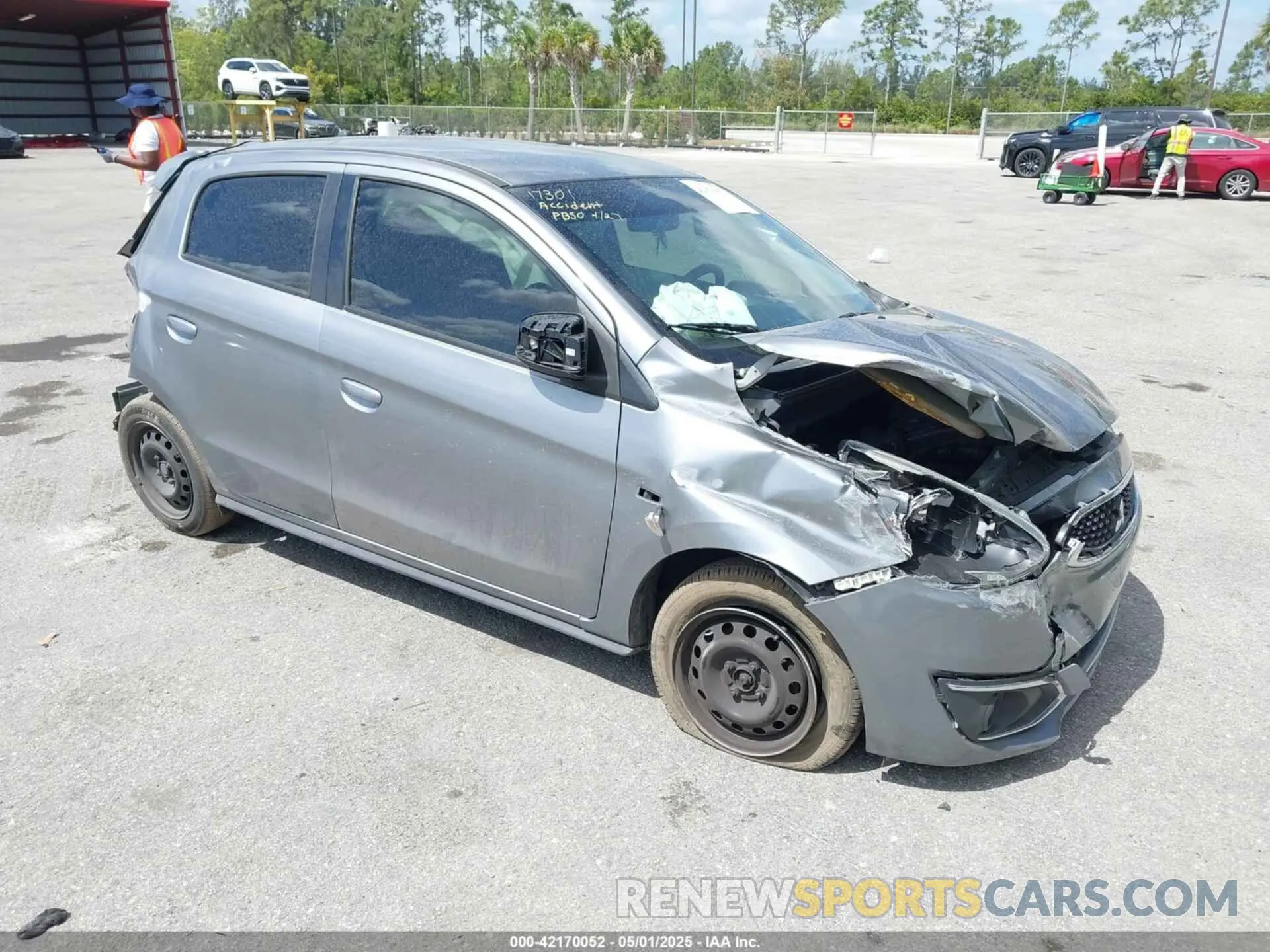 1 Photograph of a damaged car ML32A3HJXLH005610 MITSUBISHI MIRAGE 2020