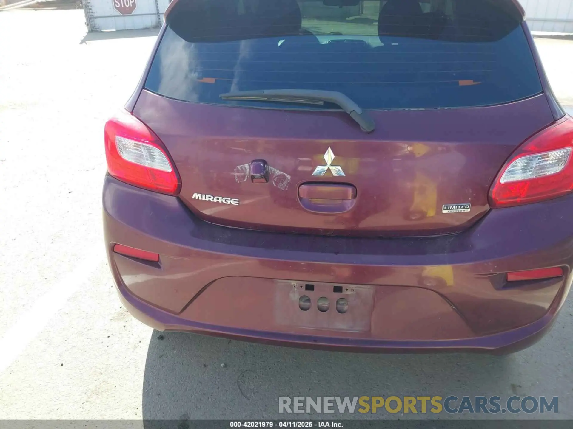 19 Photograph of a damaged car ML32A5HJ6LH007379 MITSUBISHI MIRAGE 2020