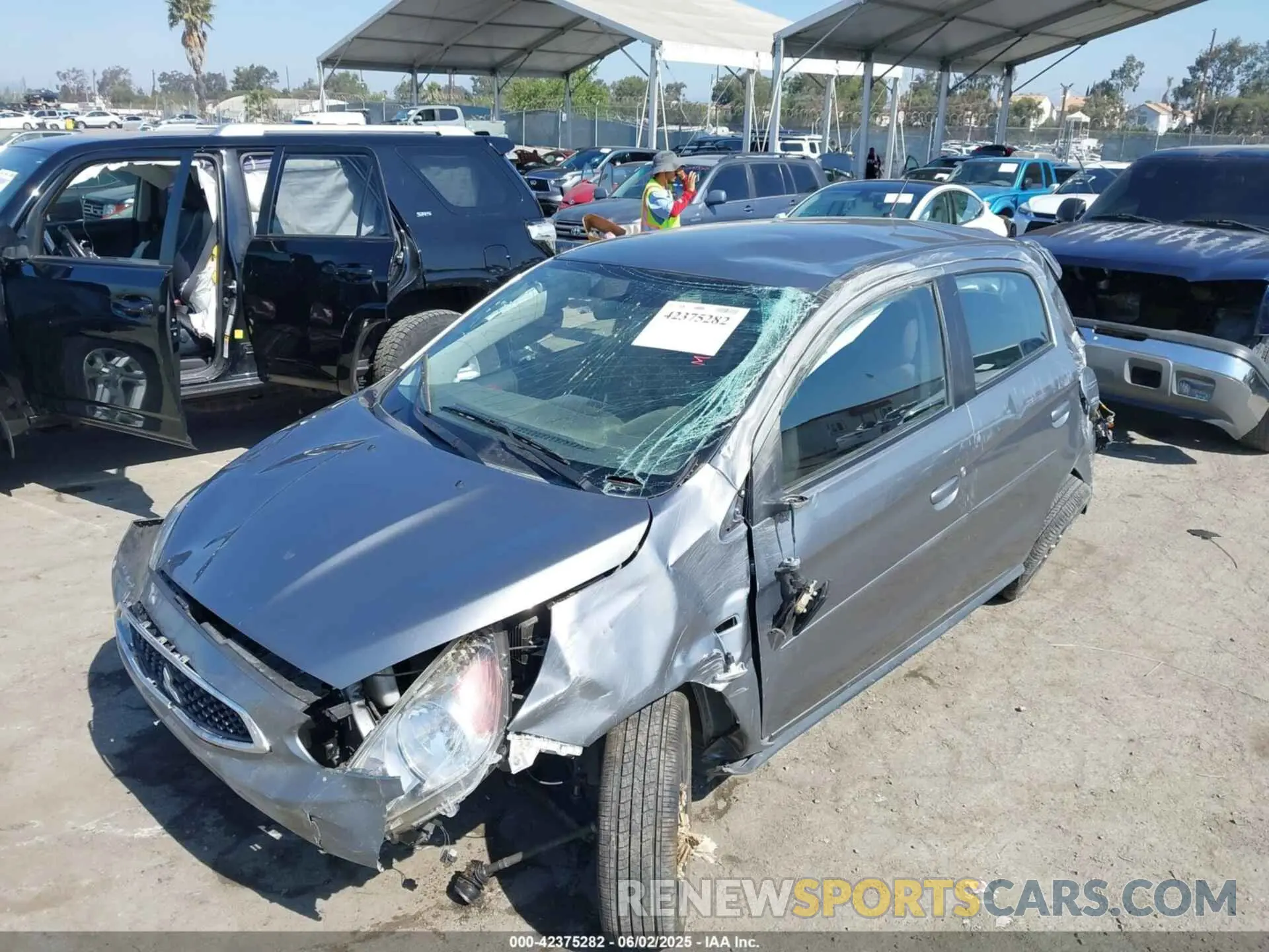 6 Photograph of a damaged car ML32A5HJ8LH001857 MITSUBISHI MIRAGE 2020
