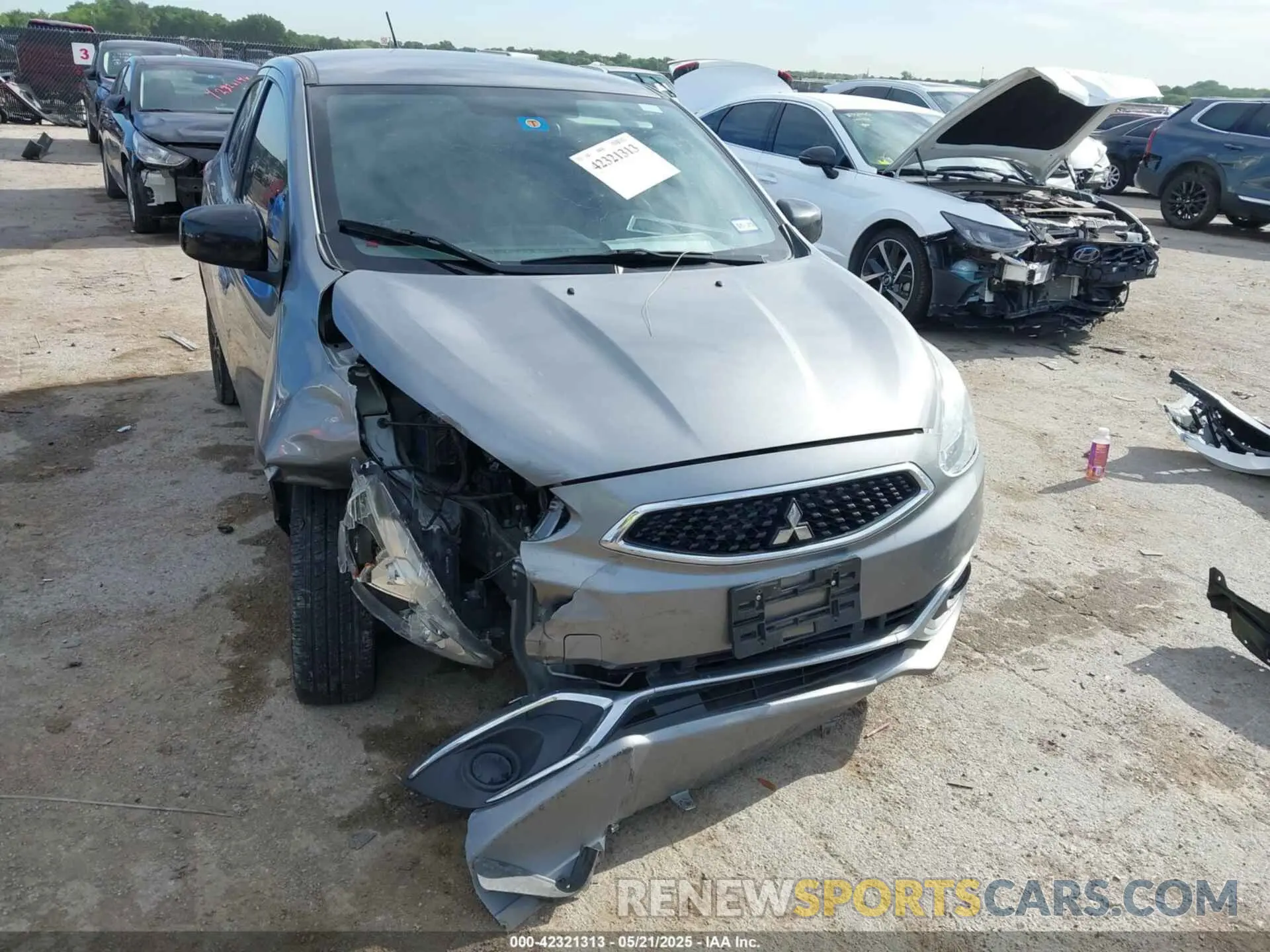 1 Photograph of a damaged car ML32A5HJ8LH002281 MITSUBISHI MIRAGE 2020