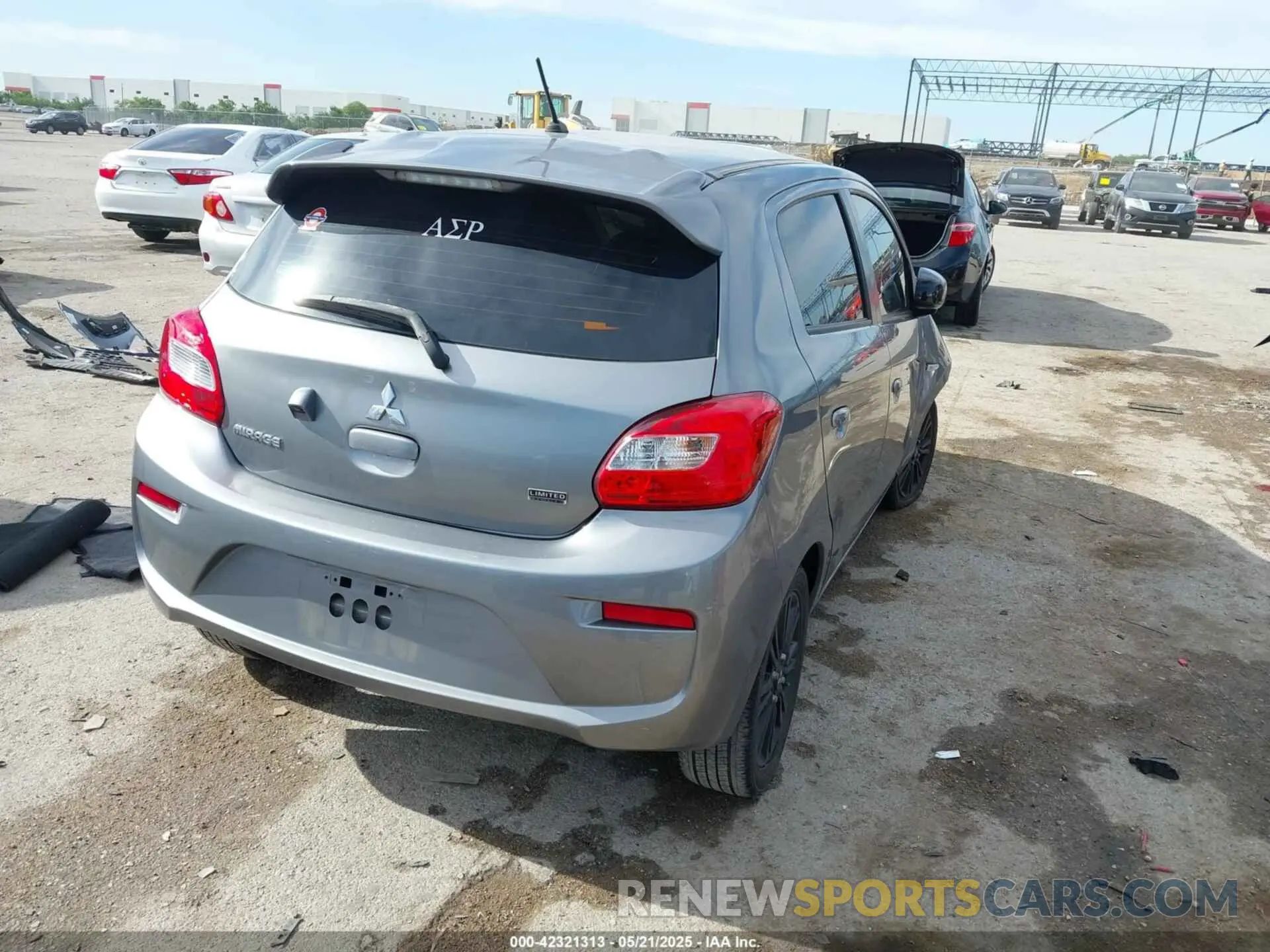 4 Photograph of a damaged car ML32A5HJ8LH002281 MITSUBISHI MIRAGE 2020