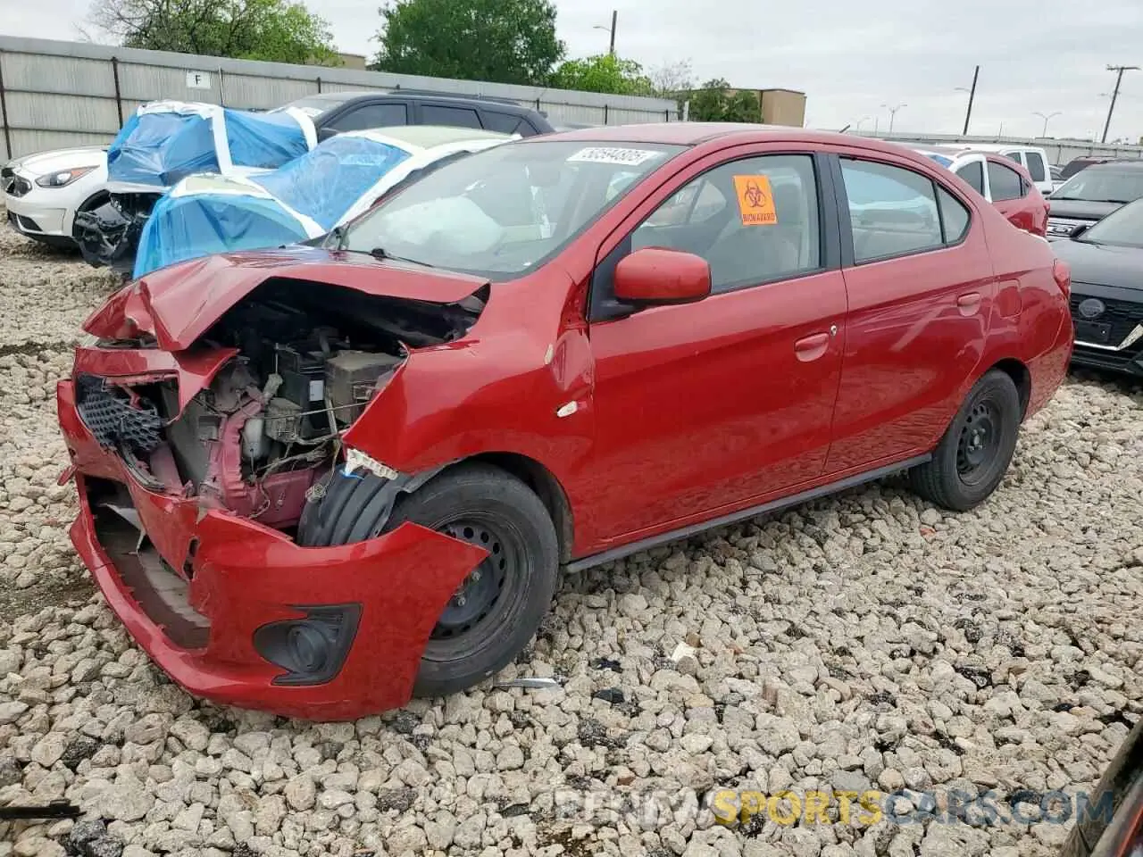 1 Photograph of a damaged car ML32F3FJ0LHF05752 MITSUBISHI MIRAGE 2020