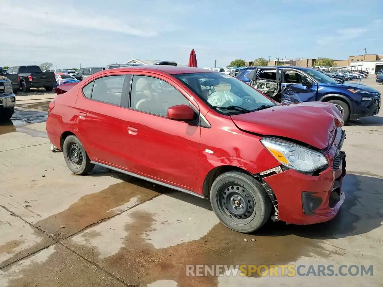 4 Photograph of a damaged car ML32F3FJ0LHF05752 MITSUBISHI MIRAGE 2020