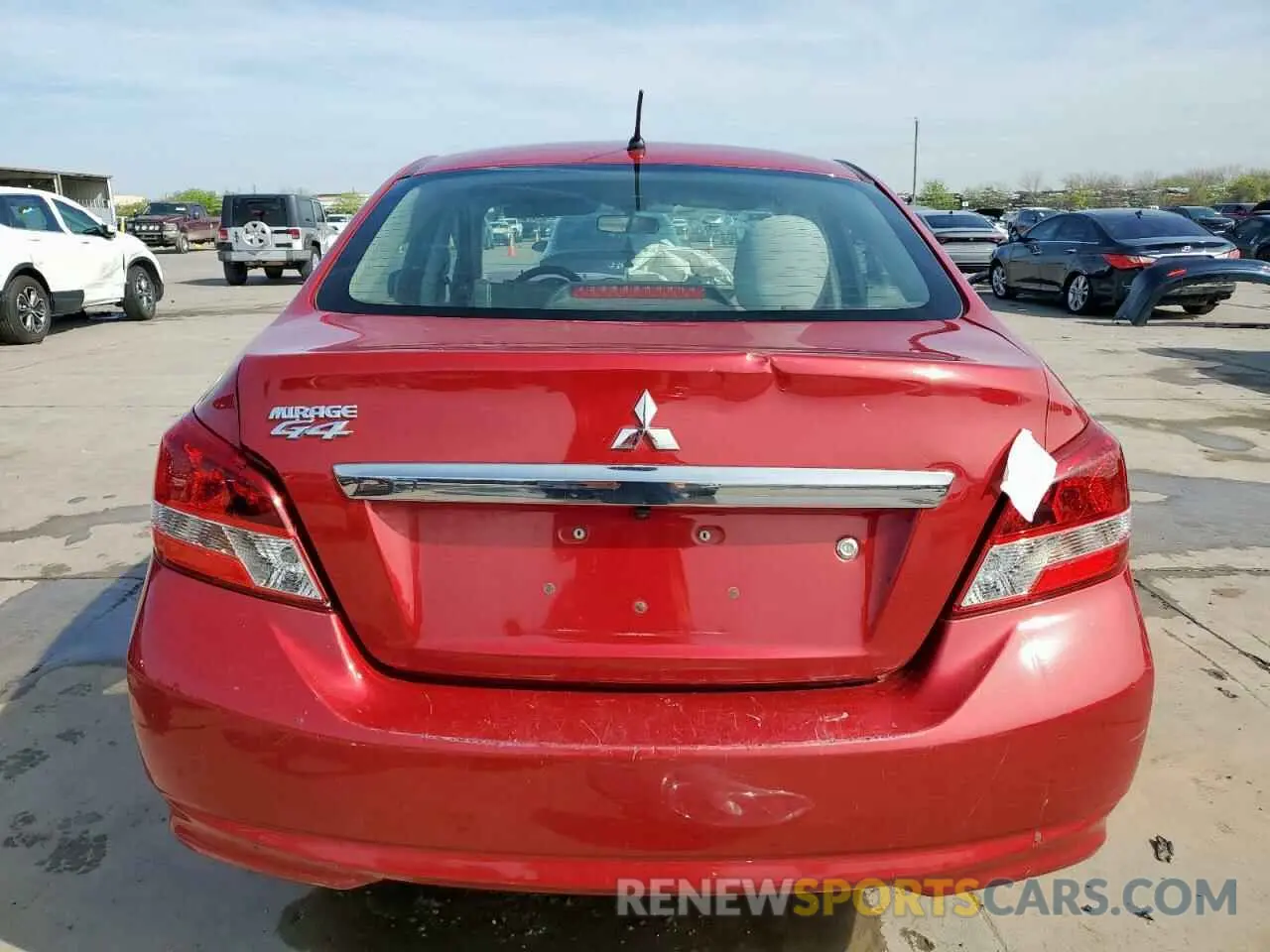 6 Photograph of a damaged car ML32F3FJ0LHF05752 MITSUBISHI MIRAGE 2020