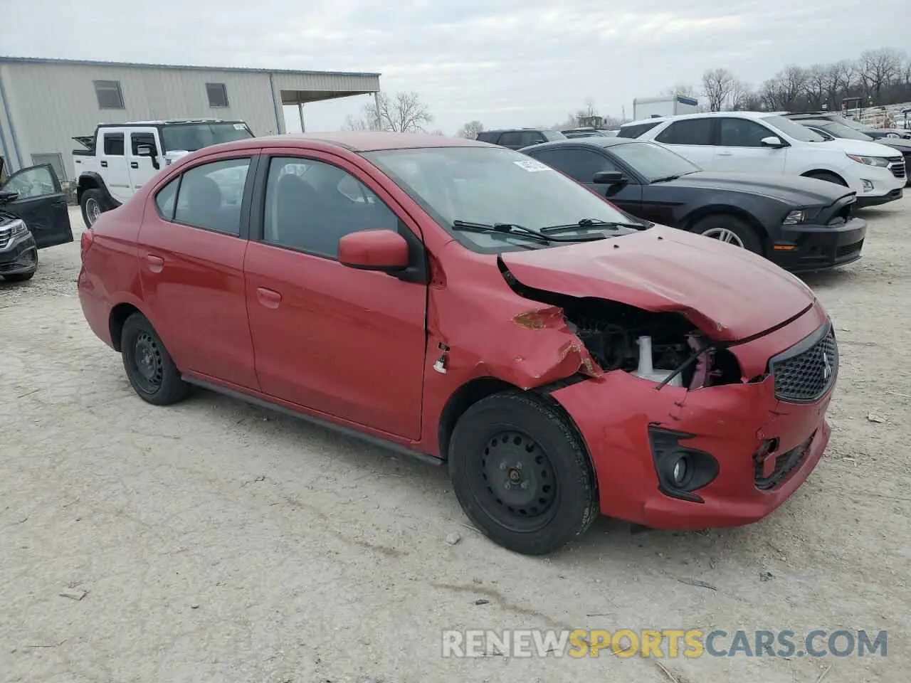 4 Photograph of a damaged car ML32F3FJ0LHF12409 MITSUBISHI MIRAGE 2020