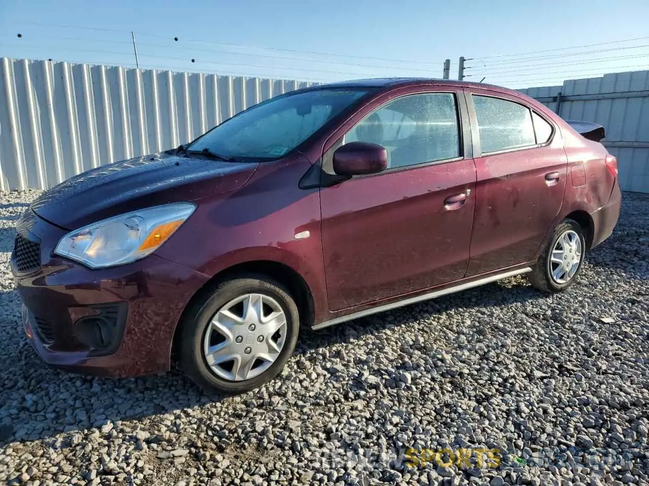 1 Photograph of a damaged car ML32F3FJ1LHF06926 MITSUBISHI MIRAGE 2020