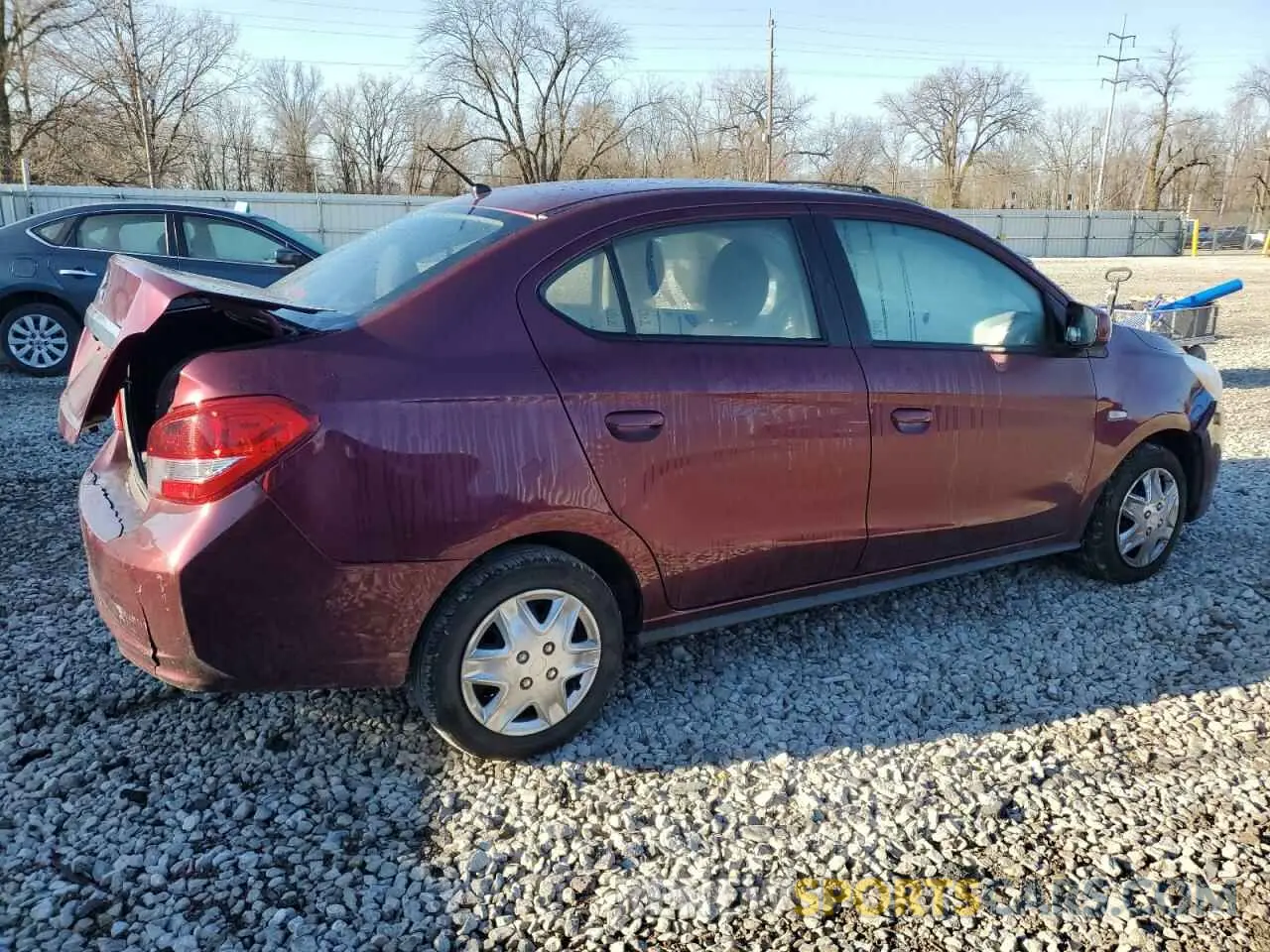 3 Photograph of a damaged car ML32F3FJ1LHF06926 MITSUBISHI MIRAGE 2020