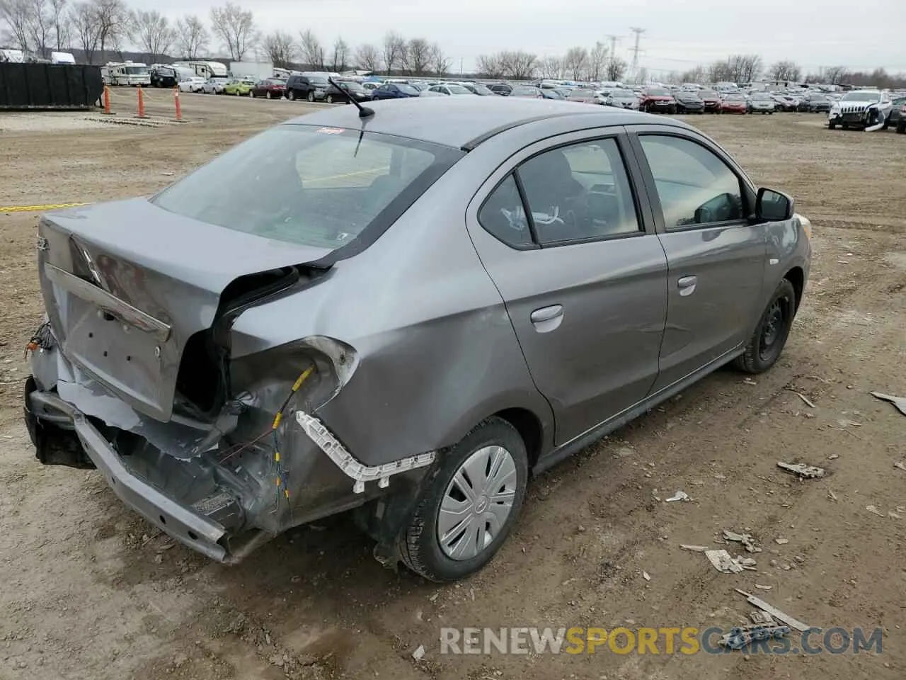 3 Photograph of a damaged car ML32F3FJ2LHF01637 MITSUBISHI MIRAGE 2020