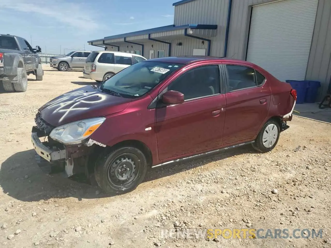 1 Photograph of a damaged car ML32F3FJ3LHF12310 MITSUBISHI MIRAGE 2020
