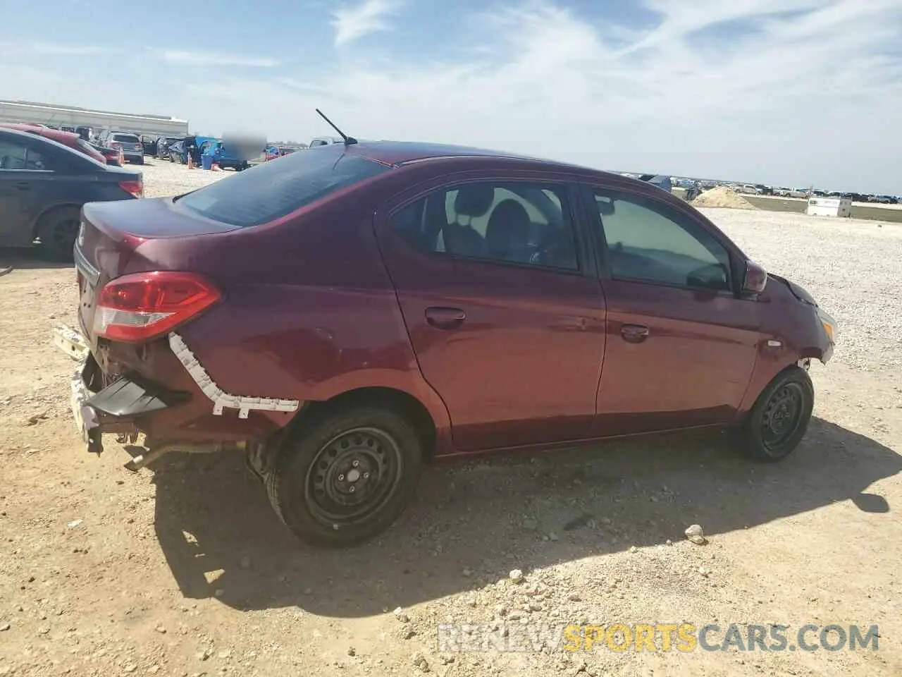 3 Photograph of a damaged car ML32F3FJ3LHF12310 MITSUBISHI MIRAGE 2020