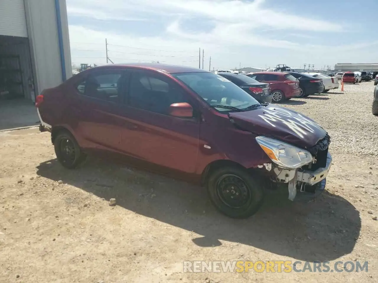 4 Photograph of a damaged car ML32F3FJ3LHF12310 MITSUBISHI MIRAGE 2020