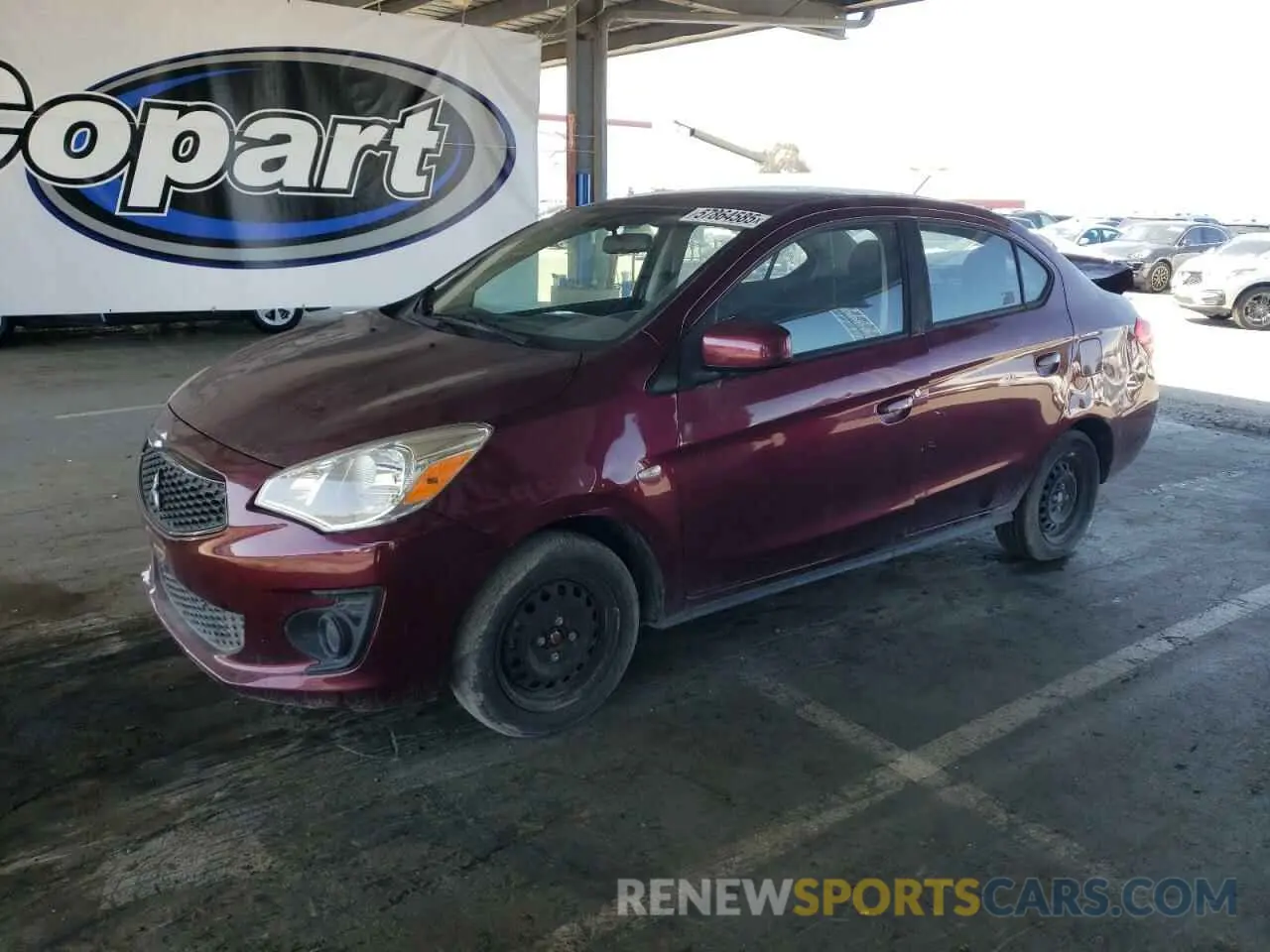 1 Photograph of a damaged car ML32F3FJ4LHF12624 MITSUBISHI MIRAGE 2020