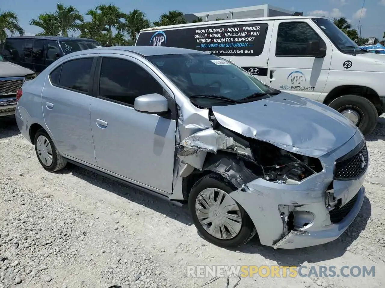 4 Photograph of a damaged car ML32F3FJ5LHF11336 MITSUBISHI MIRAGE 2020