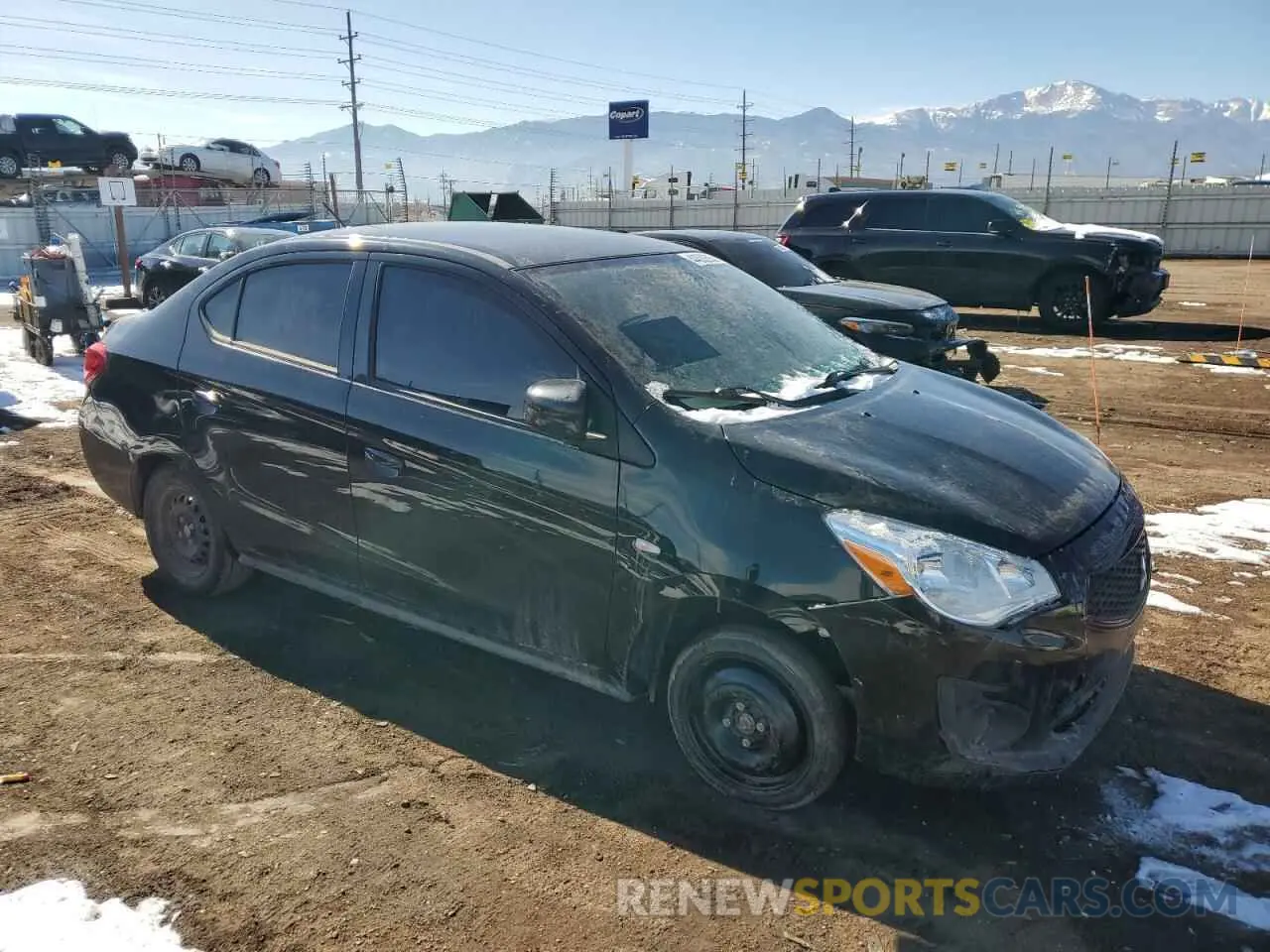 4 Photograph of a damaged car ML32F3FJ8LHF03781 MITSUBISHI MIRAGE 2020