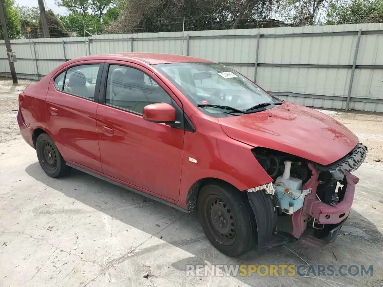 4 Photograph of a damaged car ML32F3FJXLHF04172 MITSUBISHI MIRAGE 2020