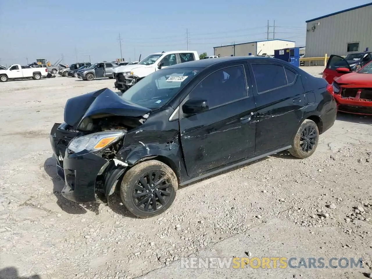 1 Photograph of a damaged car ML32F4FJ6LHF01534 MITSUBISHI MIRAGE 2020