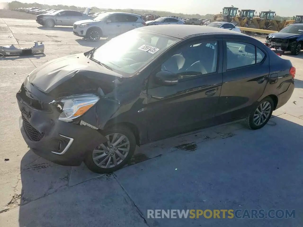 1 Photograph of a damaged car ML32F4FJ9LHF13550 MITSUBISHI MIRAGE 2020