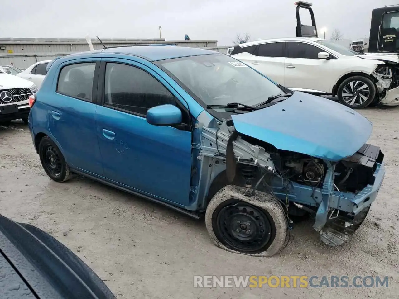 4 Photograph of a damaged car ML32AUHJ0MH004747 MITSUBISHI MIRAGE 2021
