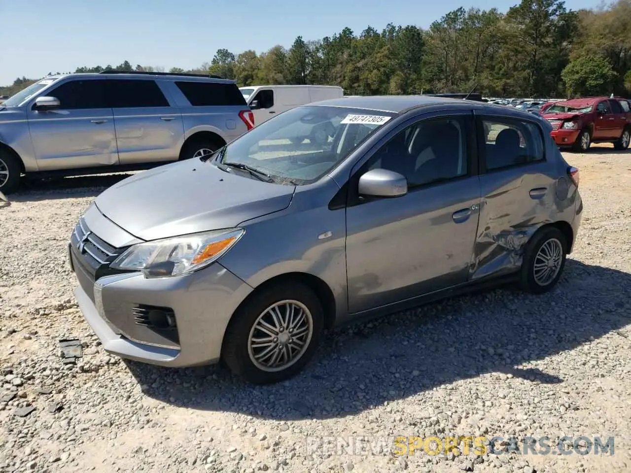 1 Photograph of a damaged car ML32AUHJ0MH010306 MITSUBISHI MIRAGE 2021