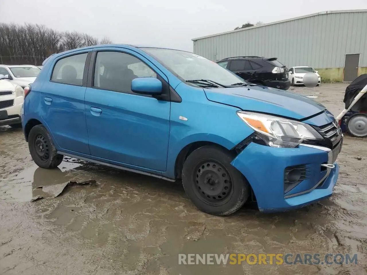 4 Photograph of a damaged car ML32AUHJ1MH002537 MITSUBISHI MIRAGE 2021