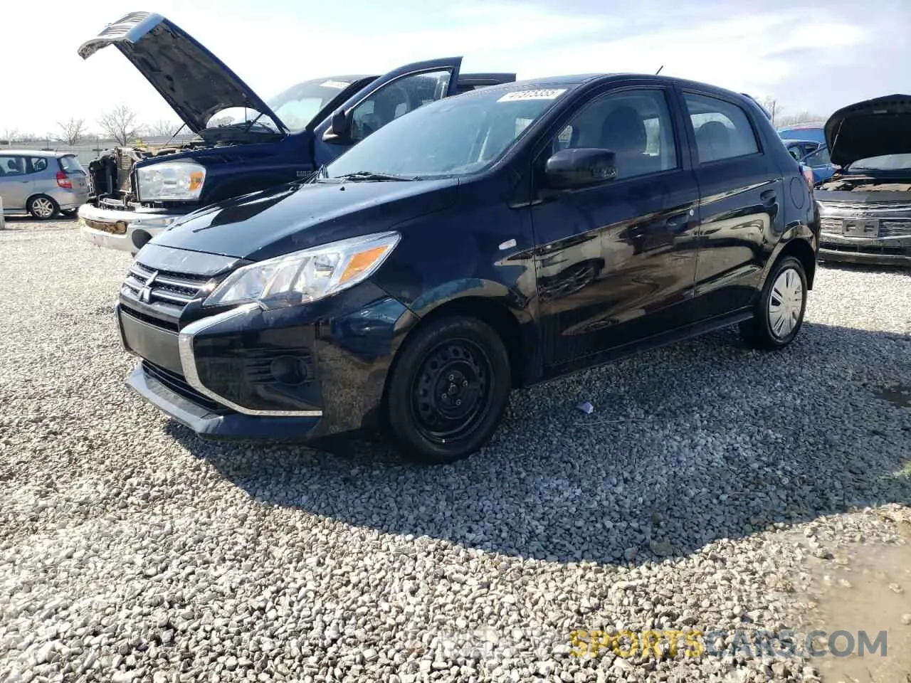 1 Photograph of a damaged car ML32AUHJ1MH007009 MITSUBISHI MIRAGE 2021