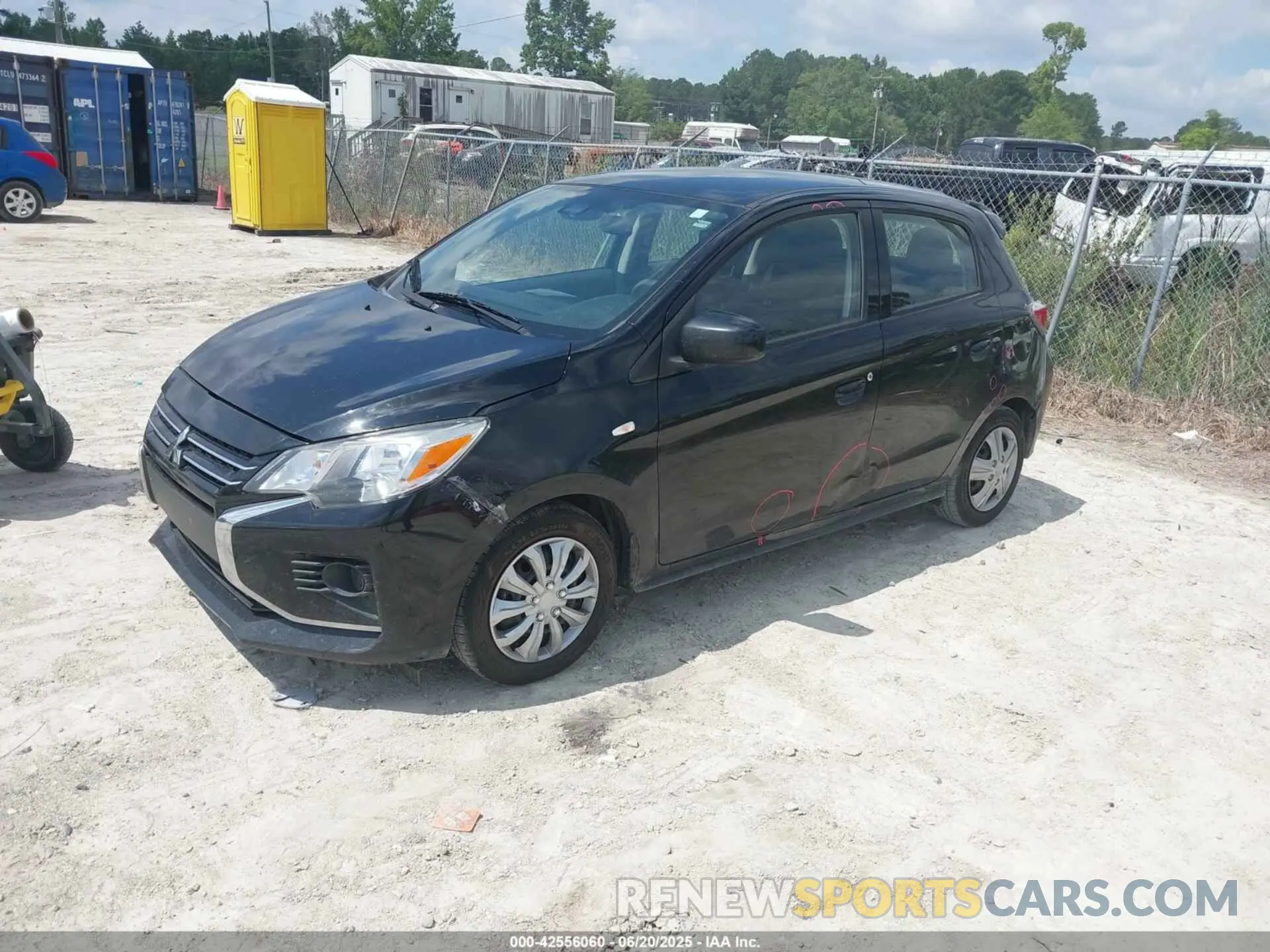 2 Photograph of a damaged car ML32AUHJ1MH007222 MITSUBISHI MIRAGE 2021