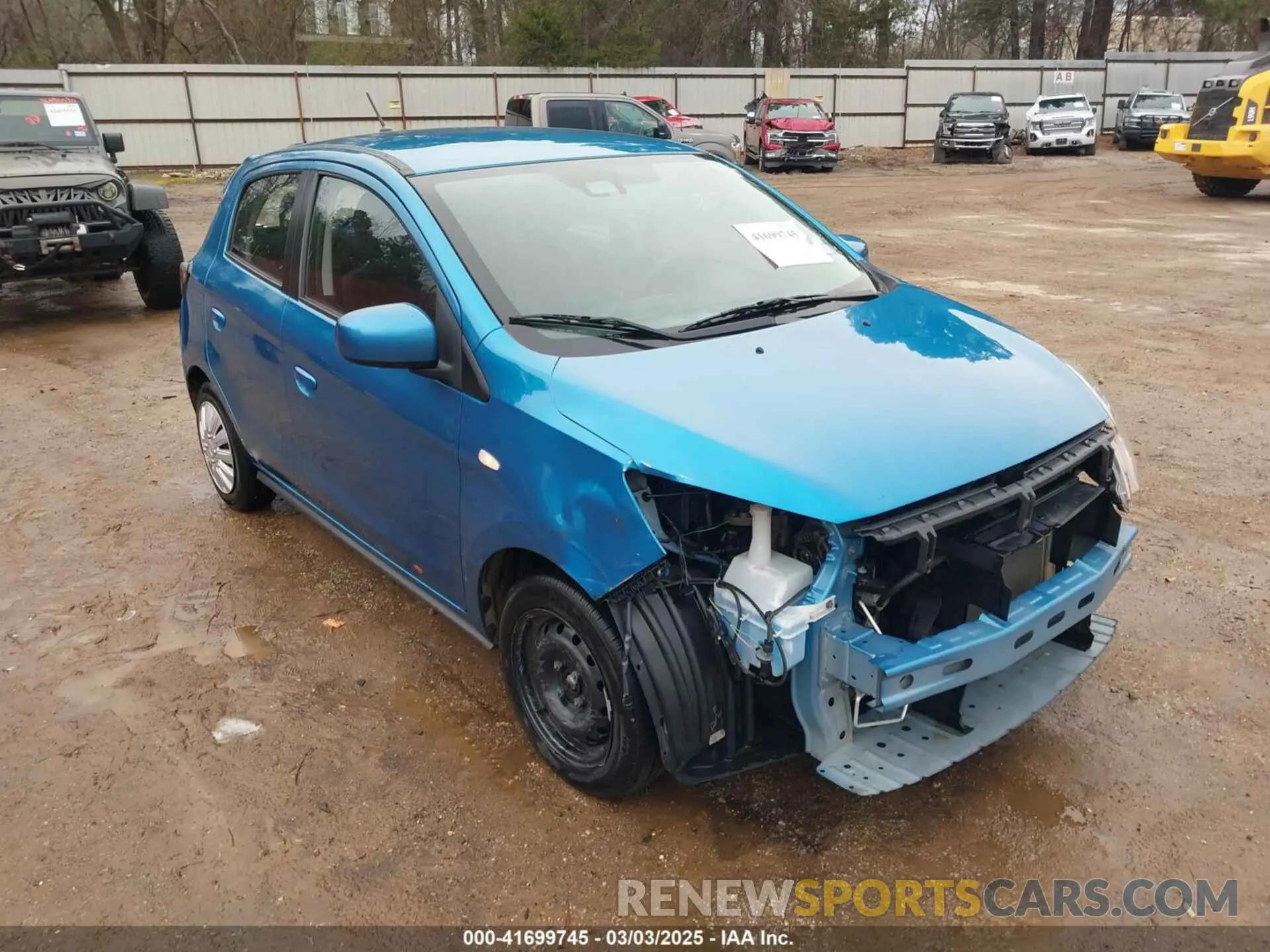 1 Photograph of a damaged car ML32AUHJ1MH010878 MITSUBISHI MIRAGE 2021