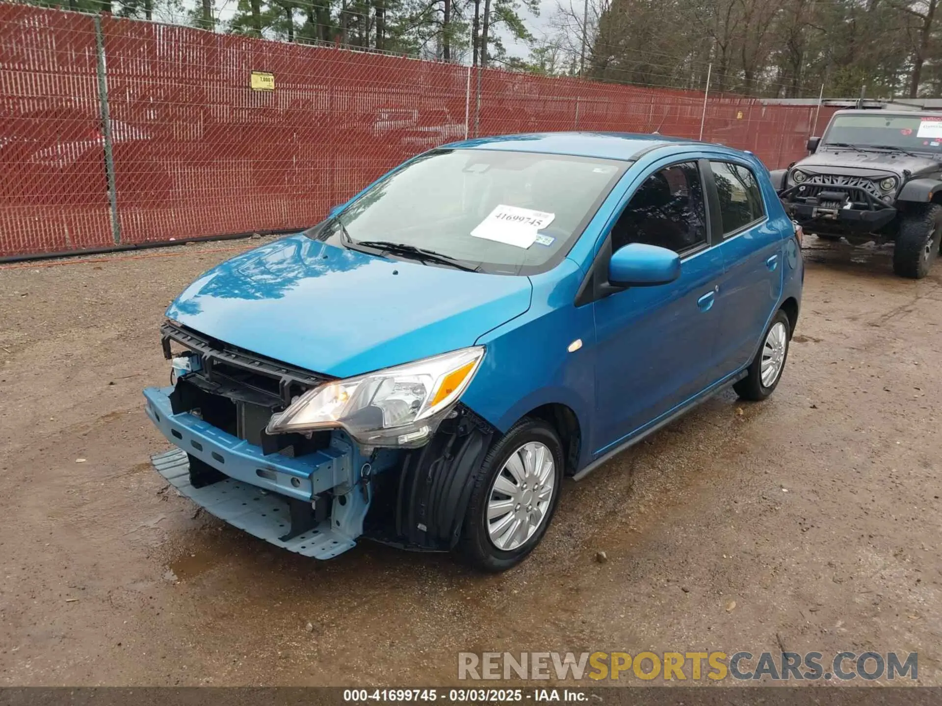 2 Photograph of a damaged car ML32AUHJ1MH010878 MITSUBISHI MIRAGE 2021