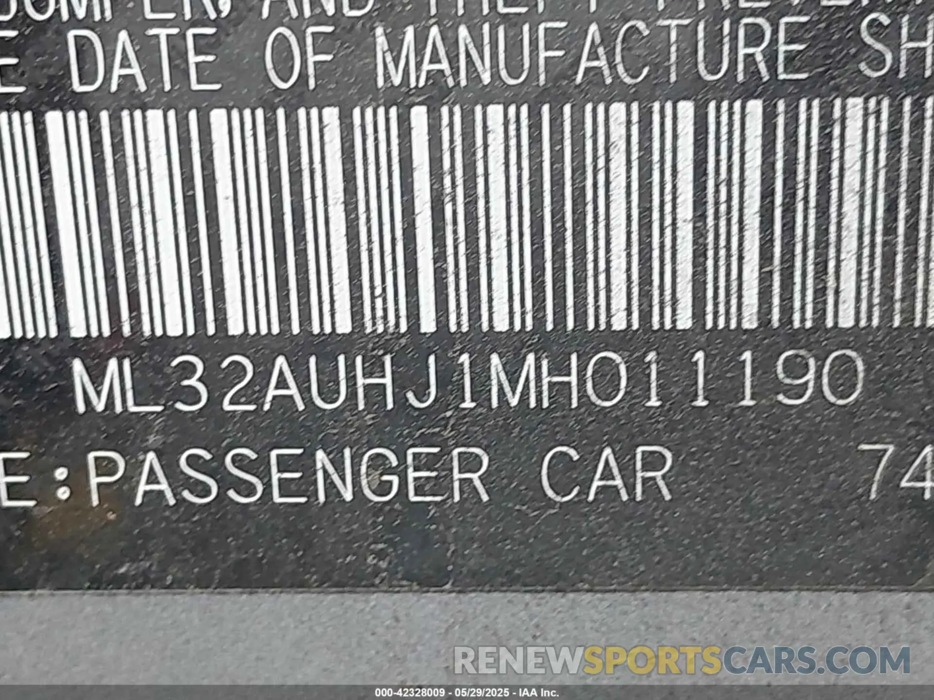 9 Photograph of a damaged car ML32AUHJ1MH011190 MITSUBISHI MIRAGE 2021