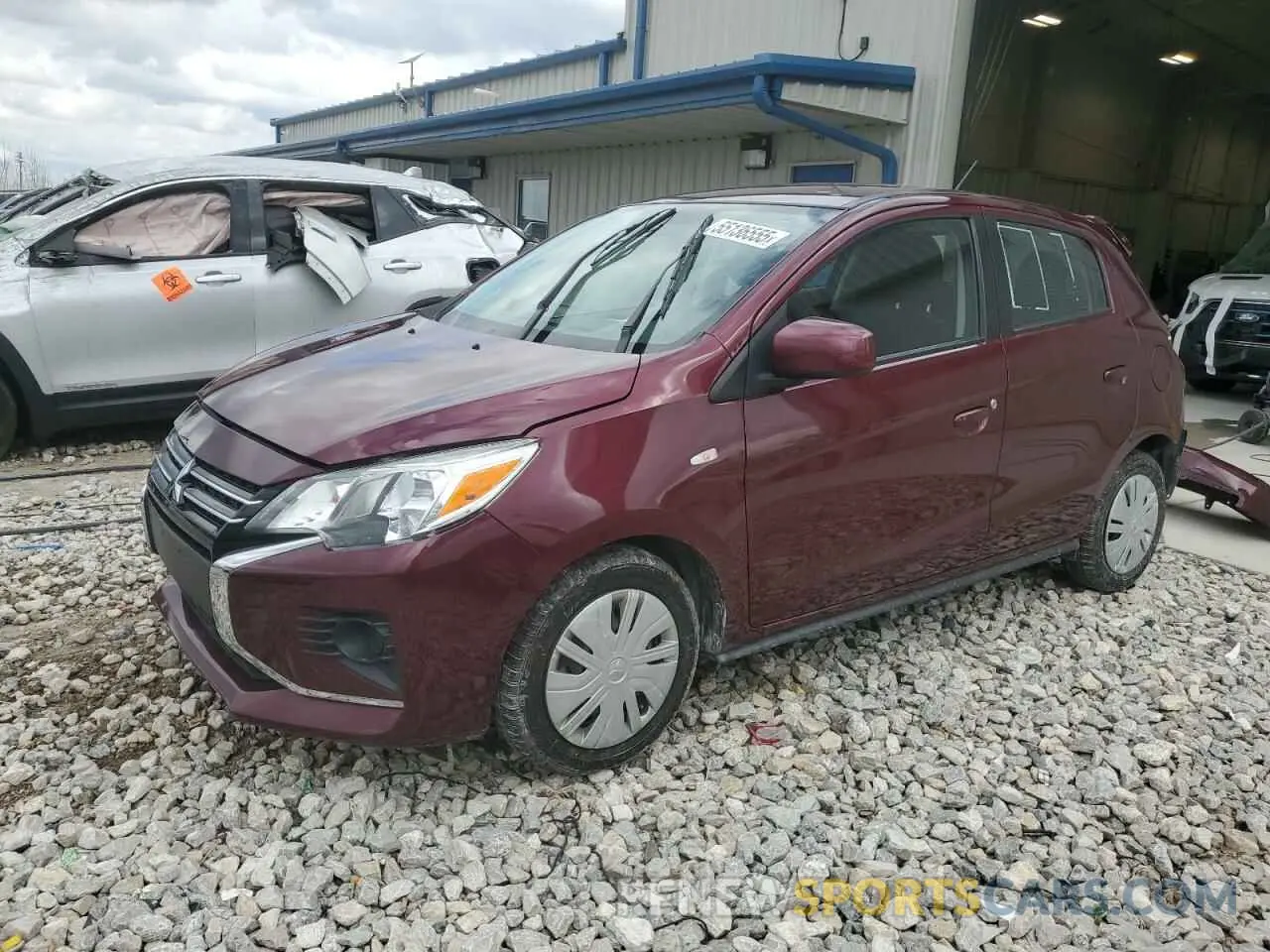 1 Photograph of a damaged car ML32AUHJ1MH014252 MITSUBISHI MIRAGE 2021