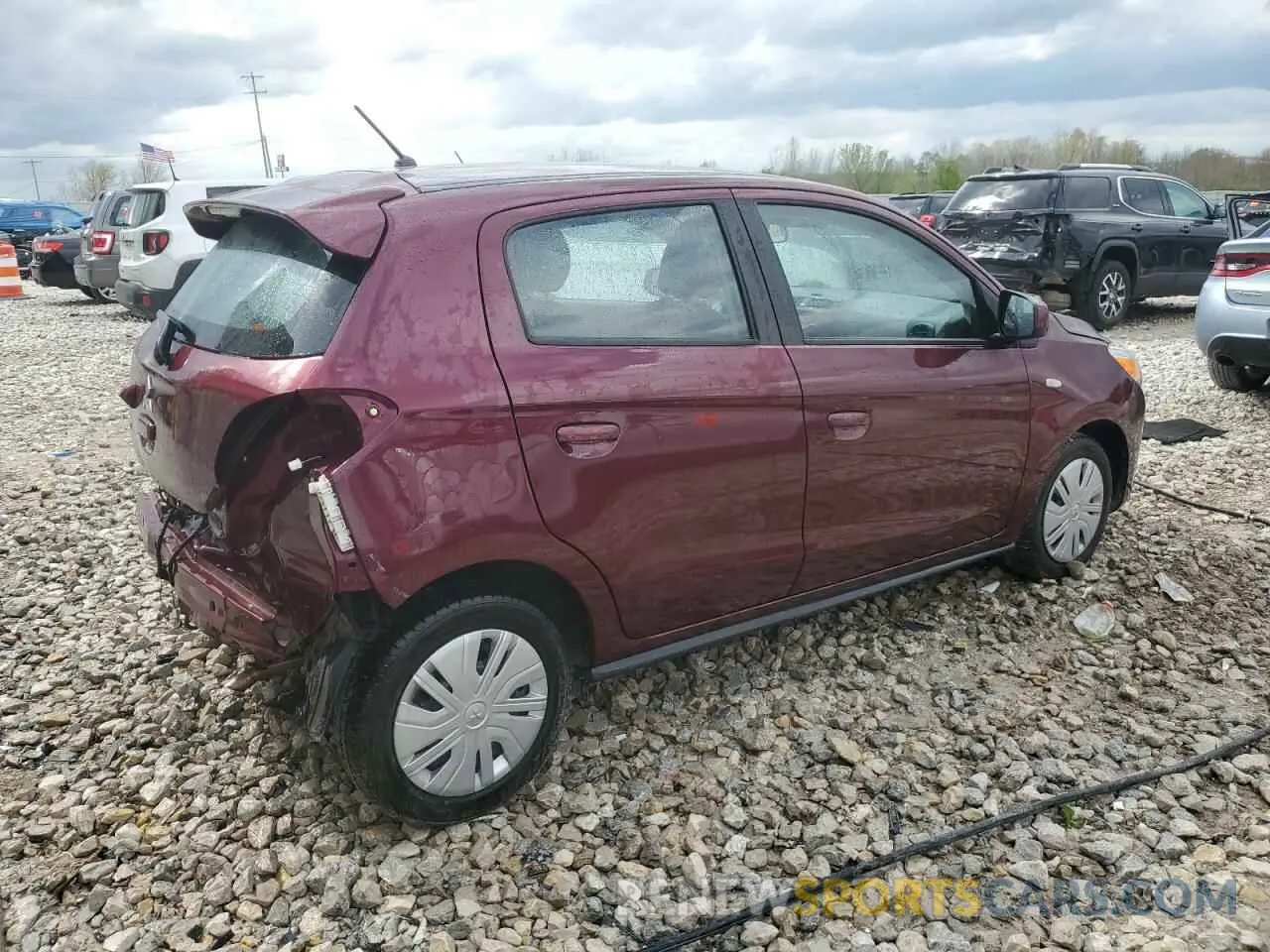 3 Photograph of a damaged car ML32AUHJ1MH014252 MITSUBISHI MIRAGE 2021