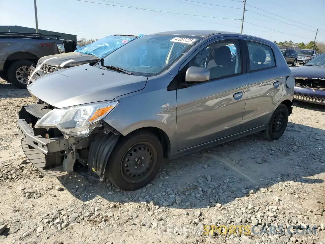 1 Photograph of a damaged car ML32AUHJ2MH008461 MITSUBISHI MIRAGE 2021