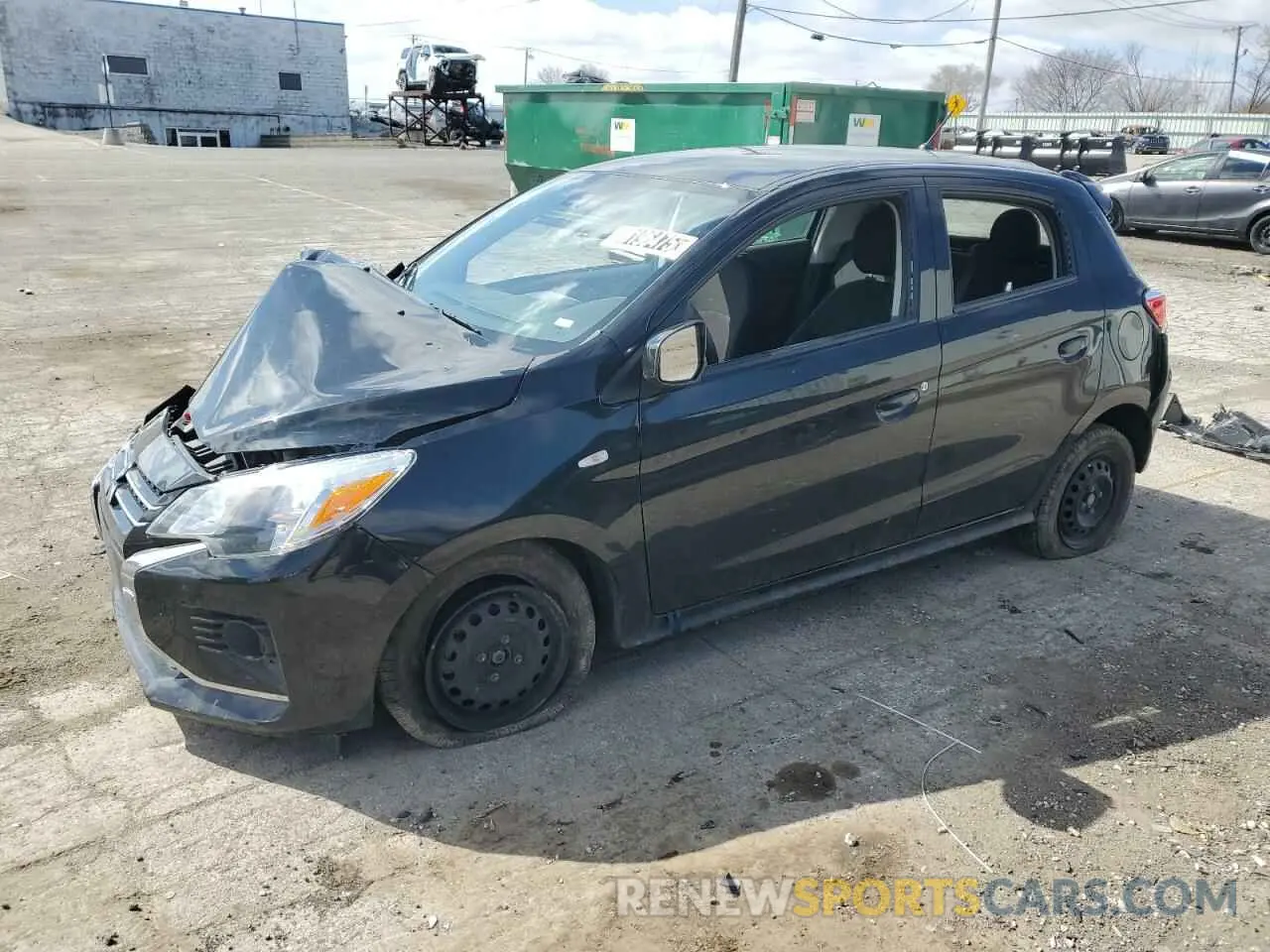 1 Photograph of a damaged car ML32AUHJ2MH008525 MITSUBISHI MIRAGE 2021