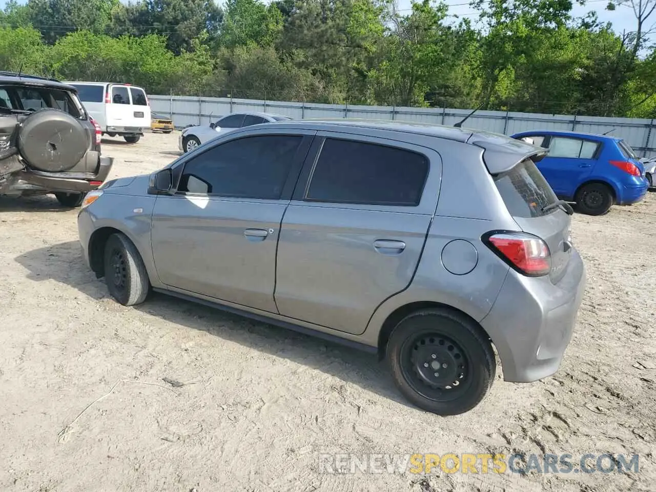 2 Photograph of a damaged car ML32AUHJ2MH010789 MITSUBISHI MIRAGE 2021