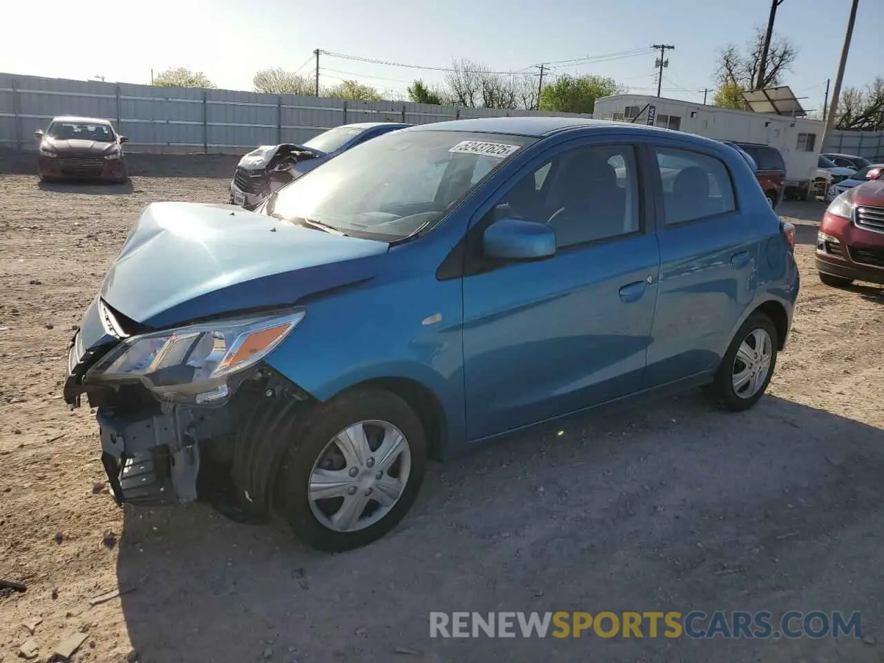 1 Photograph of a damaged car ML32AUHJ2MH011831 MITSUBISHI MIRAGE 2021