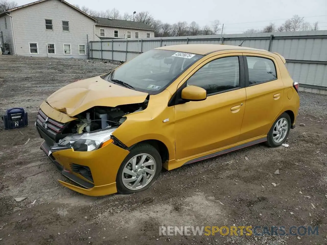 1 Photograph of a damaged car ML32AUHJ3MH004998 MITSUBISHI MIRAGE 2021