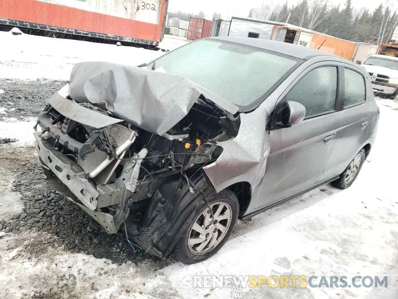 1 Photograph of a damaged car ML32AUHJ3MH005469 MITSUBISHI MIRAGE 2021