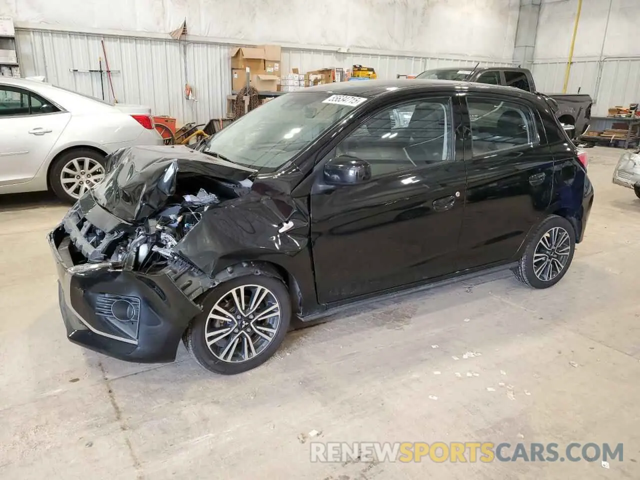 1 Photograph of a damaged car ML32AUHJ3MH005651 MITSUBISHI MIRAGE 2021