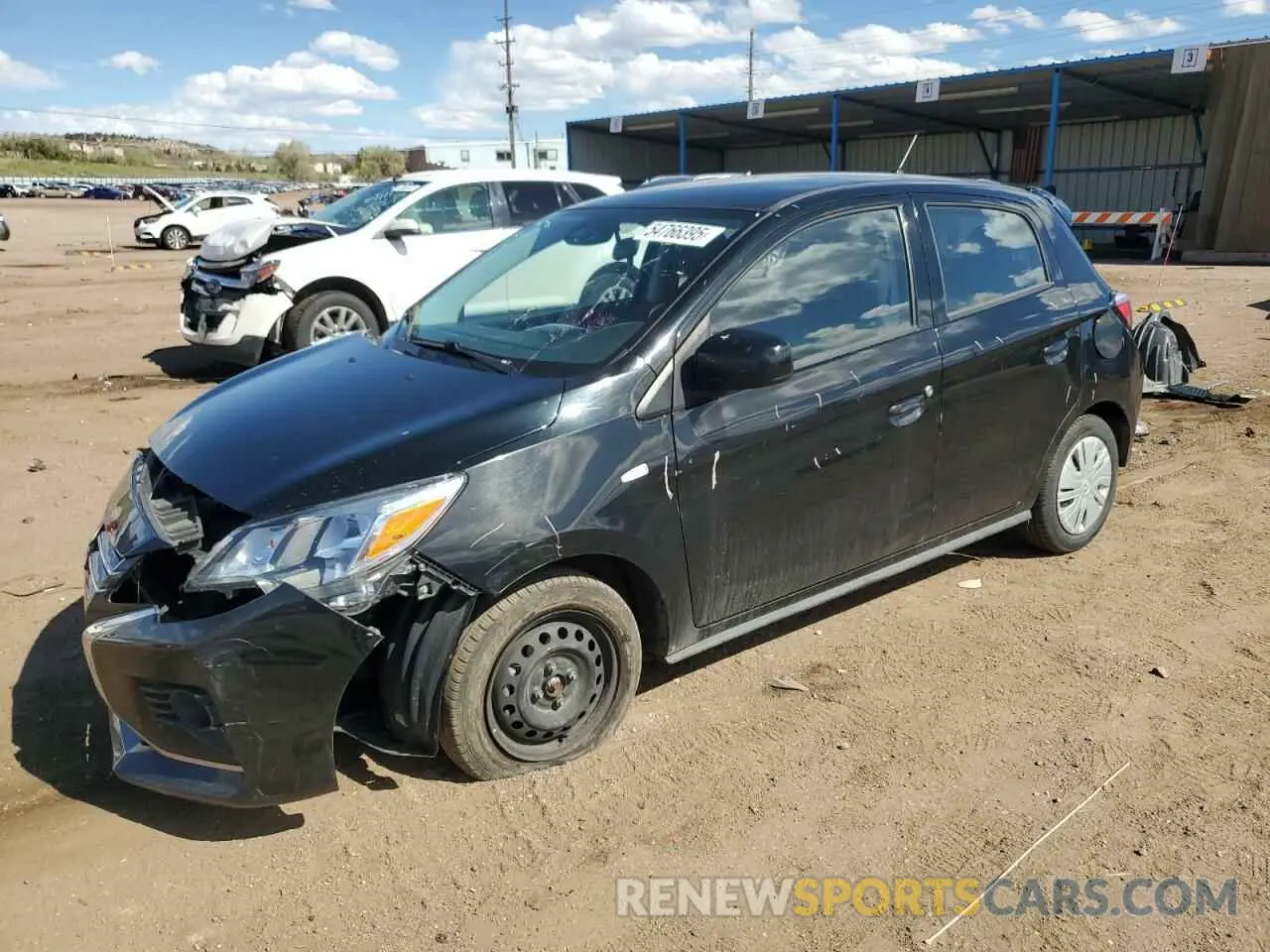 1 Photograph of a damaged car ML32AUHJ3MH006637 MITSUBISHI MIRAGE 2021