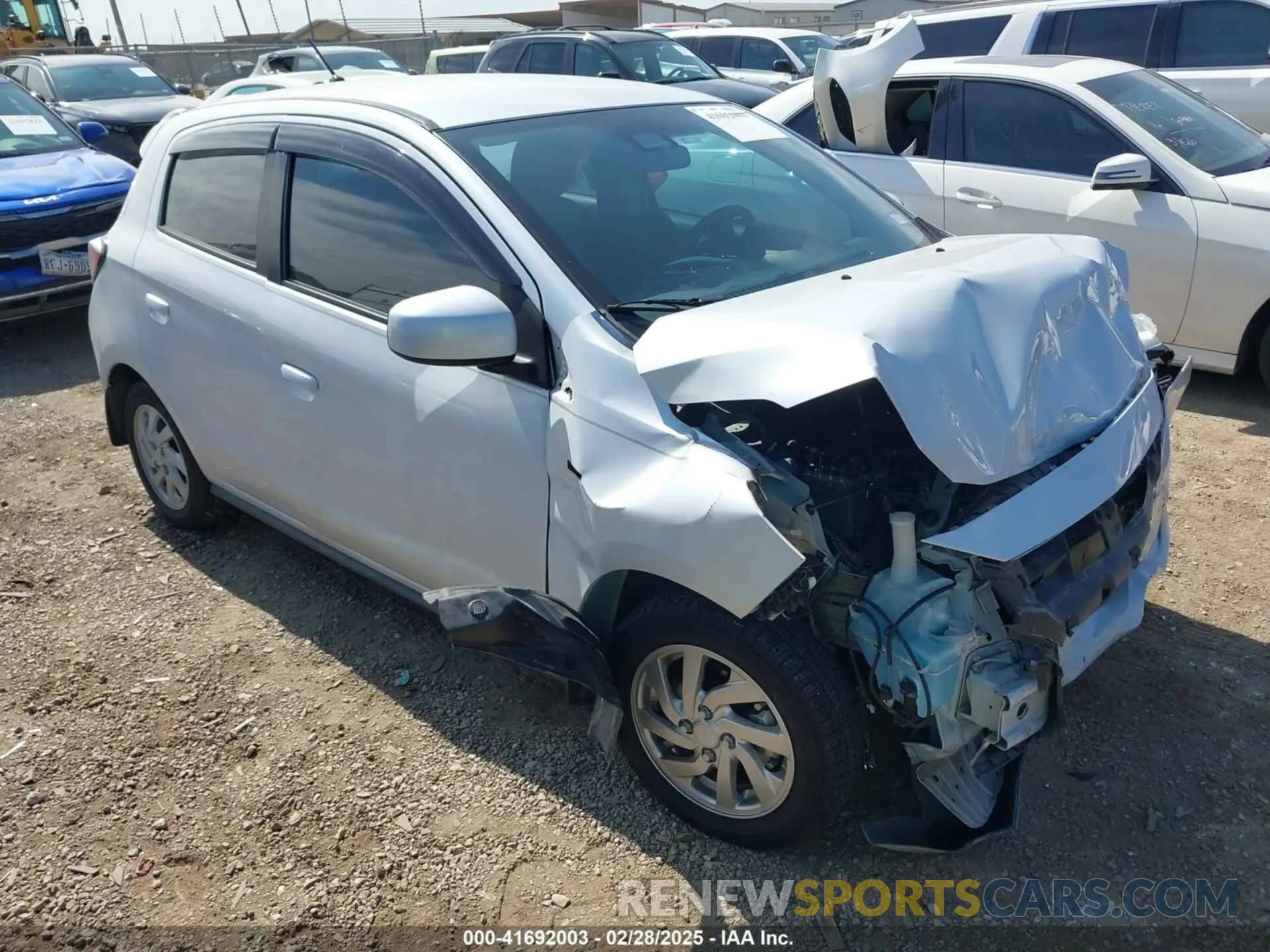 1 Photograph of a damaged car ML32AUHJ3MH008548 MITSUBISHI MIRAGE 2021