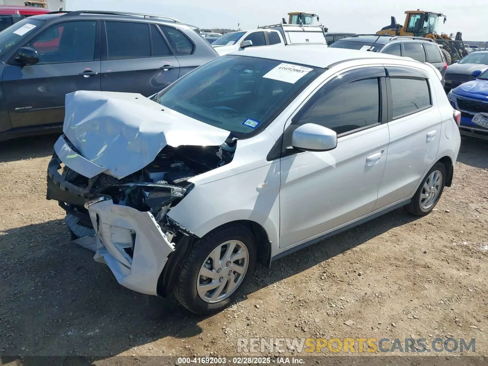 2 Photograph of a damaged car ML32AUHJ3MH008548 MITSUBISHI MIRAGE 2021
