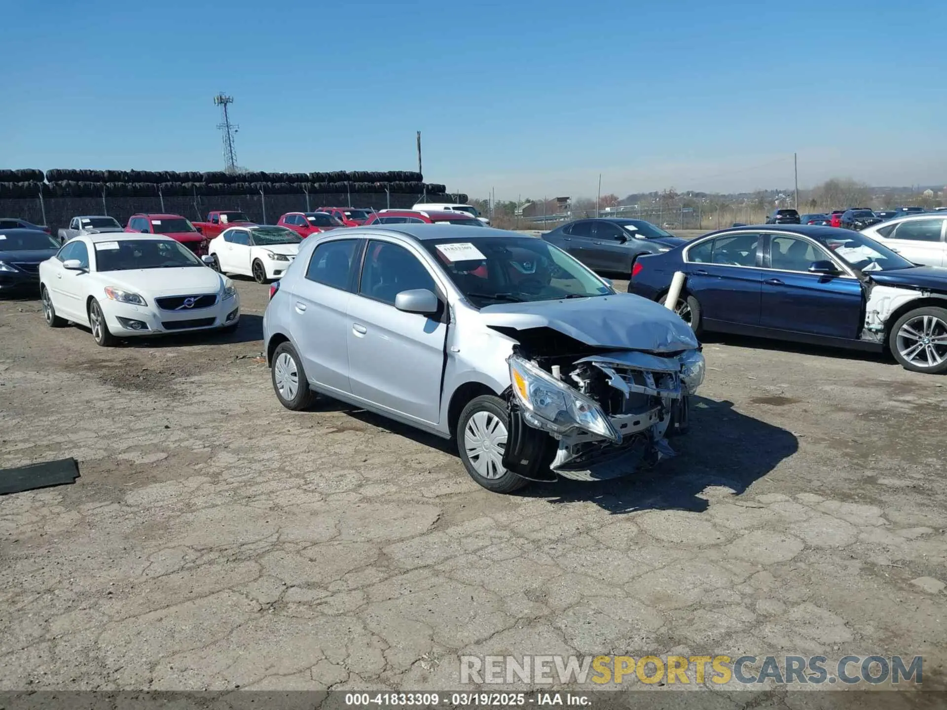 1 Photograph of a damaged car ML32AUHJ4MH008249 MITSUBISHI MIRAGE 2021