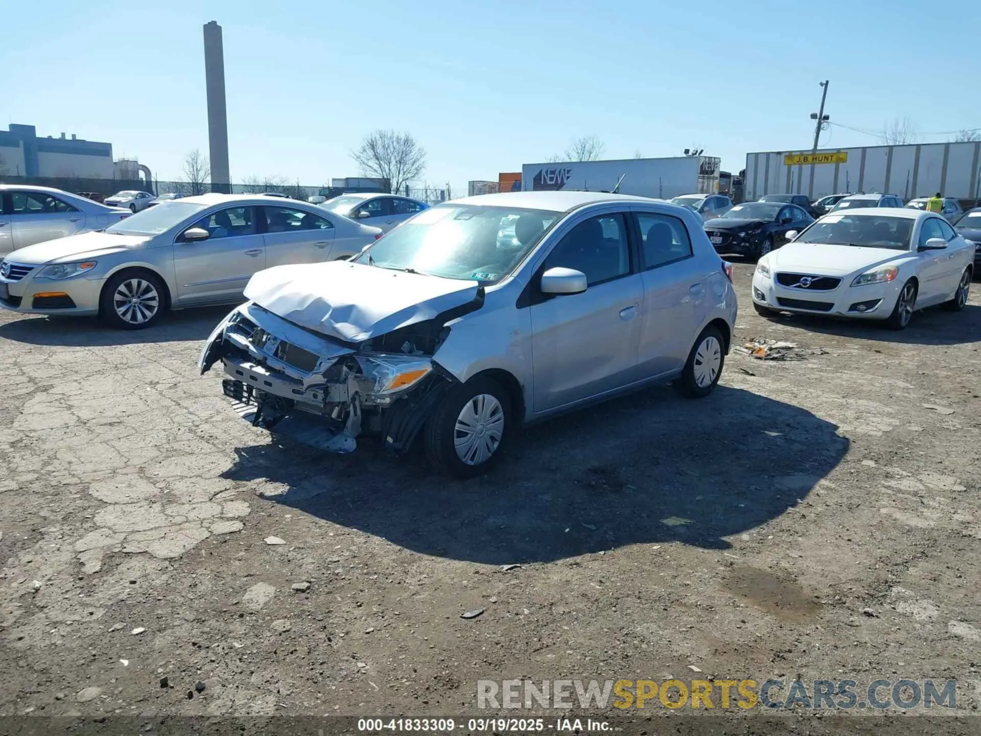 2 Photograph of a damaged car ML32AUHJ4MH008249 MITSUBISHI MIRAGE 2021