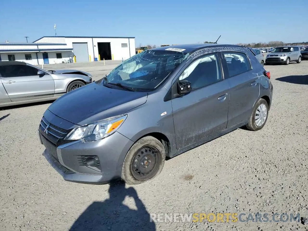1 Photograph of a damaged car ML32AUHJ4MH011765 MITSUBISHI MIRAGE 2021